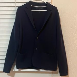 Navy blue, cotton sweater